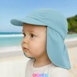 Chapéu Infantil Proteção Total UV50+ com Aba e Protetor de Nuca