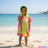 Toalha Poncho Infantil com Capuz Fantasia