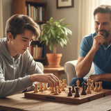 Jogo de Xadrez Madeira Dobrável 3 em 1 Profissional - Criança e Adulto