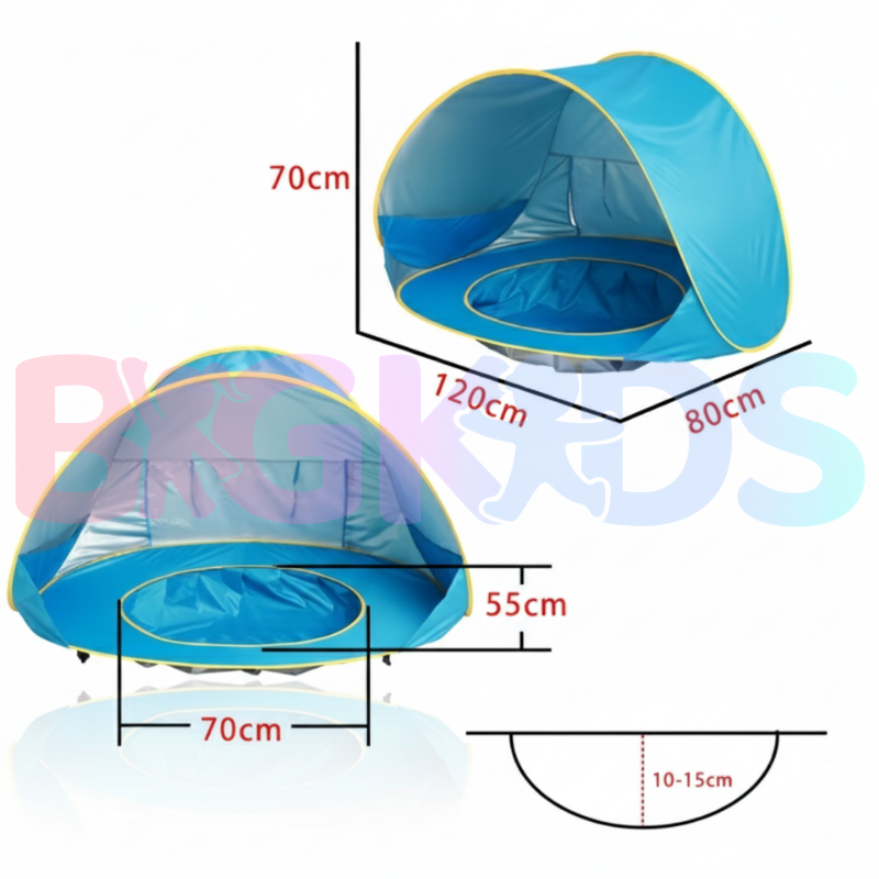 Tenda Baby Praia com Proteção UV Portátil