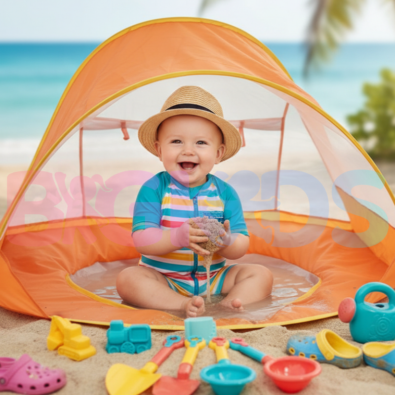 A Tenda Baby Praia com Proteção UV Portátil da BigKids&nbsp;foi criada especialmente para proporcionar sombra, segurança e conforto para o seu pequeno em qualquer lugar&nbsp; seja na praia, piscina, parque ou até mesmo no quintal!