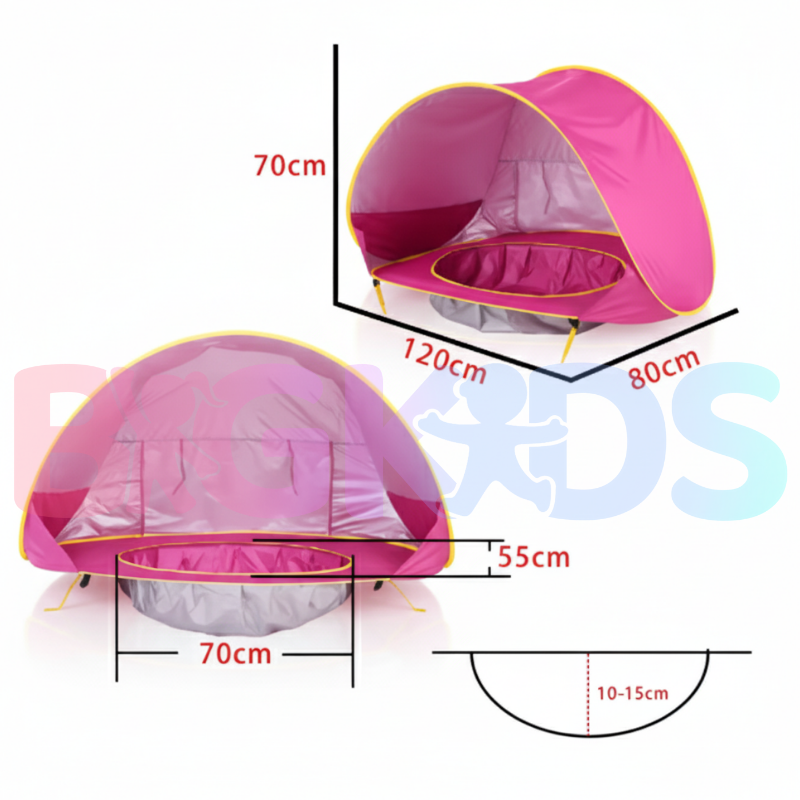 A Tenda Baby Praia com Proteção UV Portátil da BigKids&nbsp;foi criada especialmente para proporcionar sombra, segurança e conforto para o seu pequeno em qualquer lugar&nbsp; seja na praia, piscina, parque ou até mesmo no quintal!