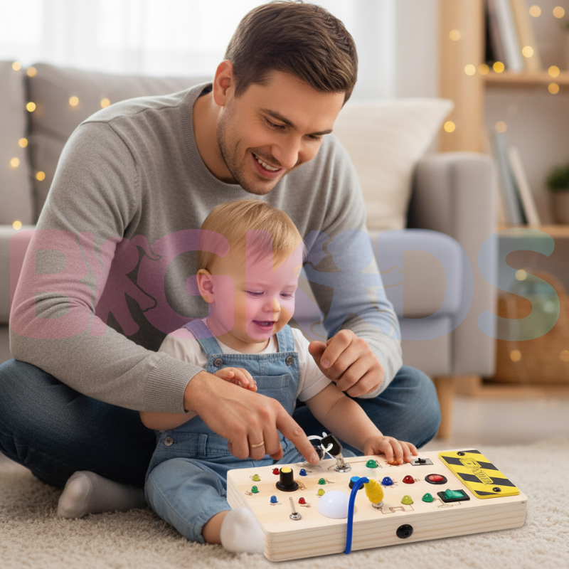 Montessori Led Ocupado de Madeira