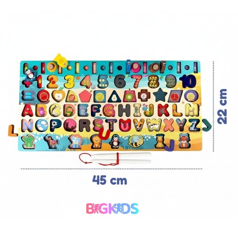 Tabuleiro Montessori Educativo Para Crianças, desenvolve coordenação motora, a concentração e a autonomia ,através de atividades práticas e coloridas