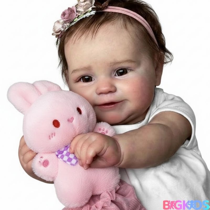  Reborn Baby Girl SweetDream- Boneca Realista Premium da BigKids traz conforto, afeto e encantamento, sendo perfeita para decoração, fotografia, presente ou coleção. Brinquedo que  estimula a criatividade, ensina empatia , cuidado, e auxilia na coordenação motora fina. 