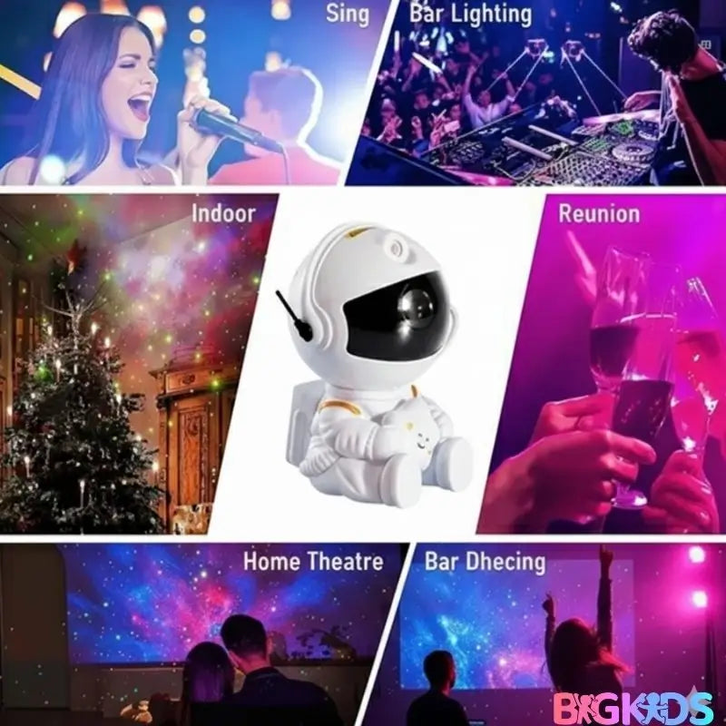 Projetor Astronauta Noturno Luar Cósmico