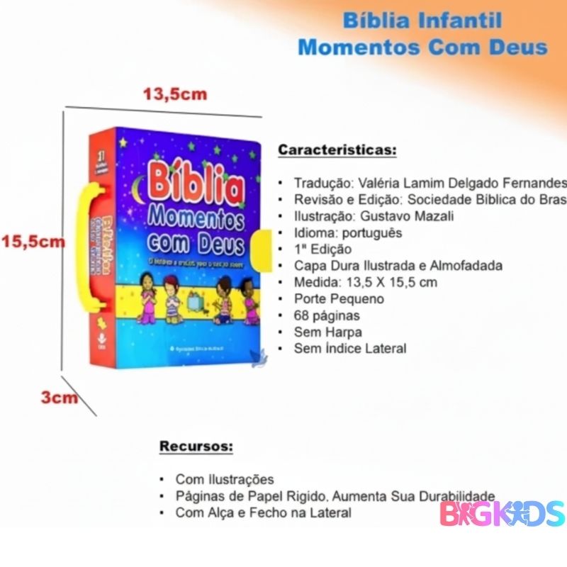 Bíblia Infantil -Momentos com Deus (TNL)