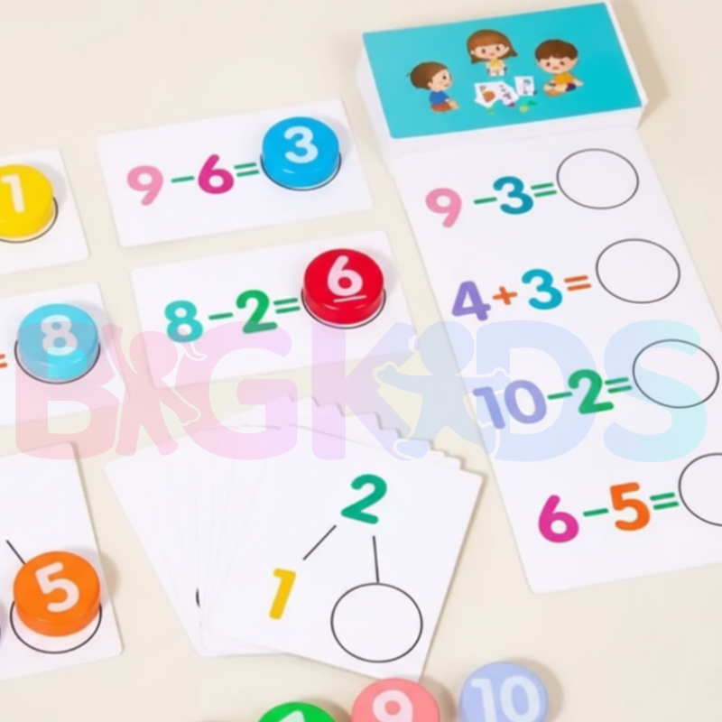 Cartões de Números Digitais Infantil