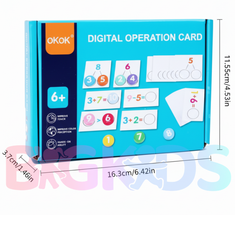 Cartões de Números Digitais Infantil