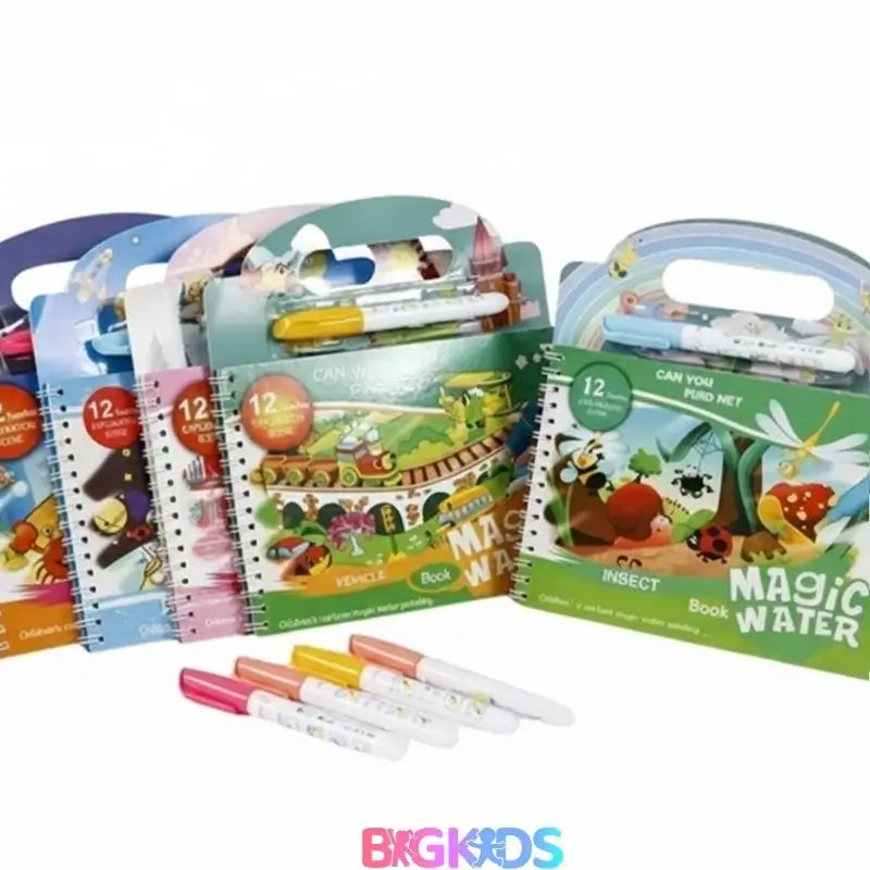 Livro de Pintura Reutilizável com Água -Acqua Book Infantil