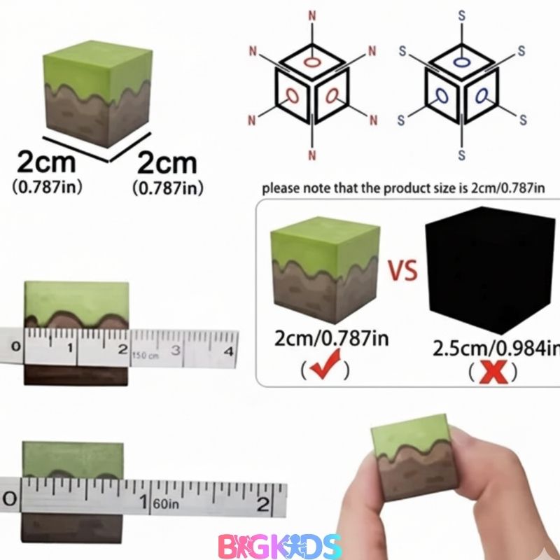  Blocos de Construção Magnética Magblocks Infantil da BigKids estimula o aprendizado , brinquedo educativo