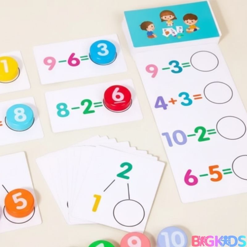 Cartões de Números Digitais Infantil