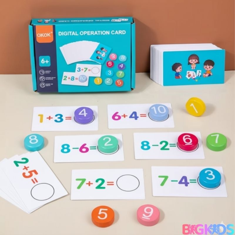 Cartões de Números Digitais Infantil