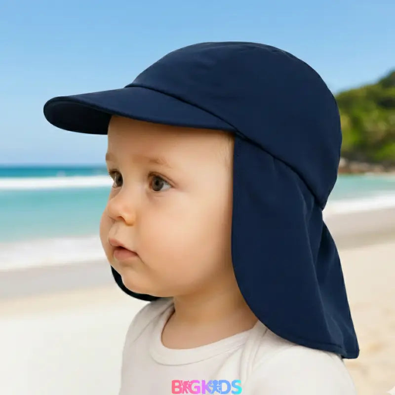 Chapéu Infantil Proteção Total UV50+ com Aba e Protetor de Nuca