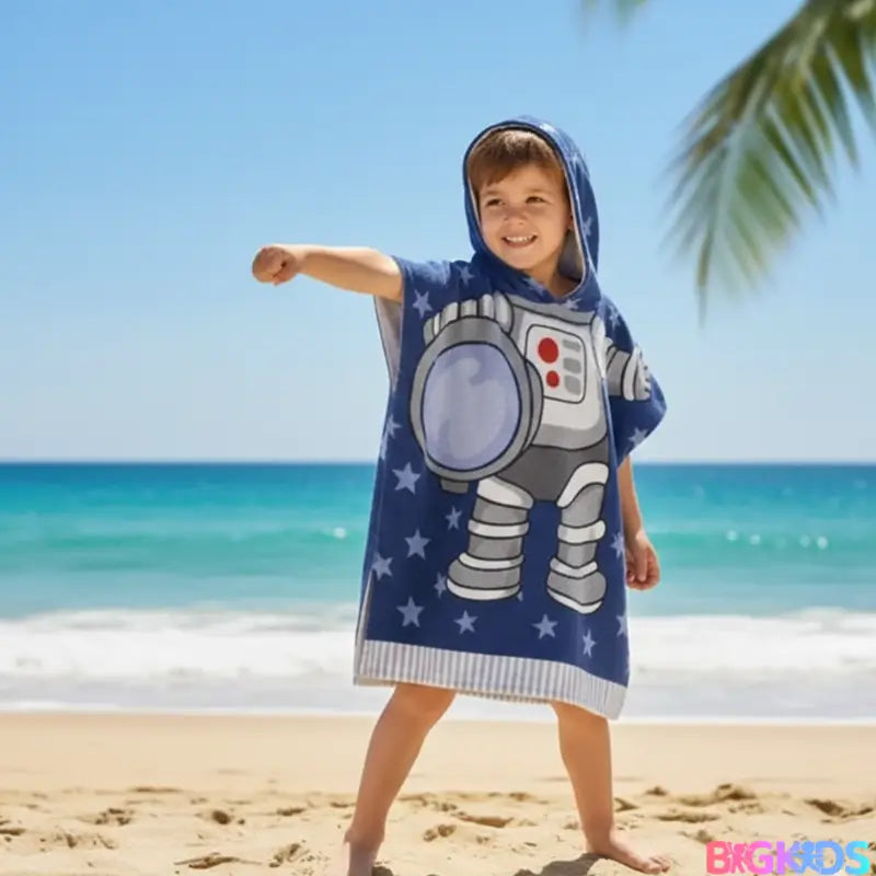 Toalha Poncho Infantil com Capuz Fantasia