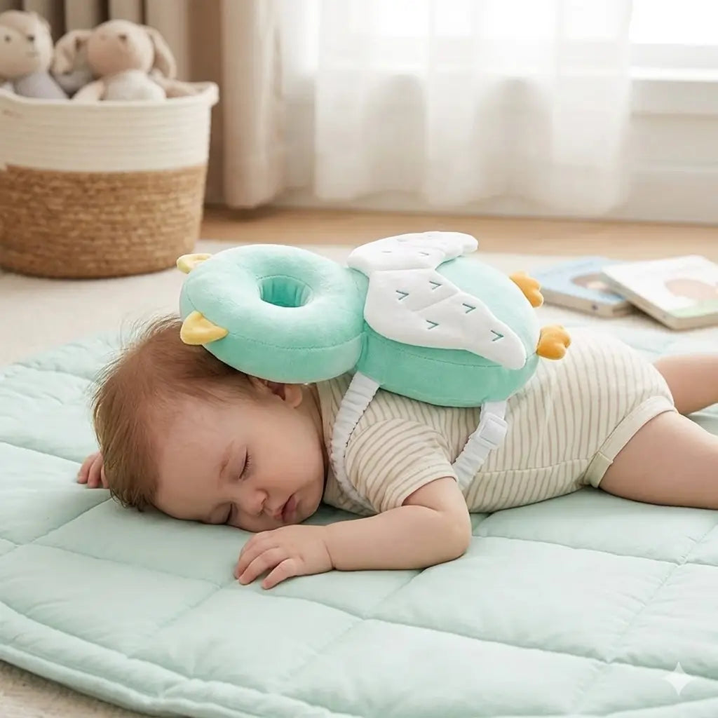 Mochila Protetora de  Cabeça Toque de Anjo Baby