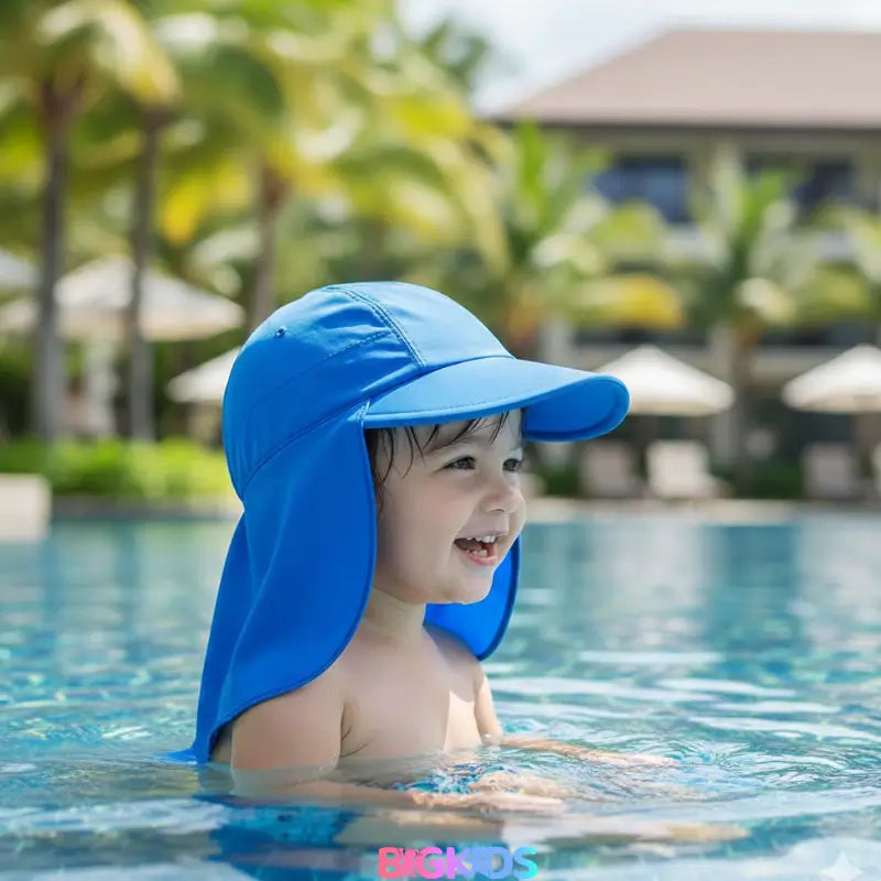 Chapéu Infantil Proteção Total UV50+ com Aba e Protetor de Nuca
