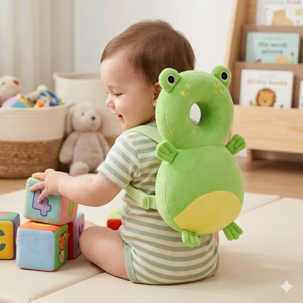 Mochila Protetora de  Cabeça Toque de Anjo Baby