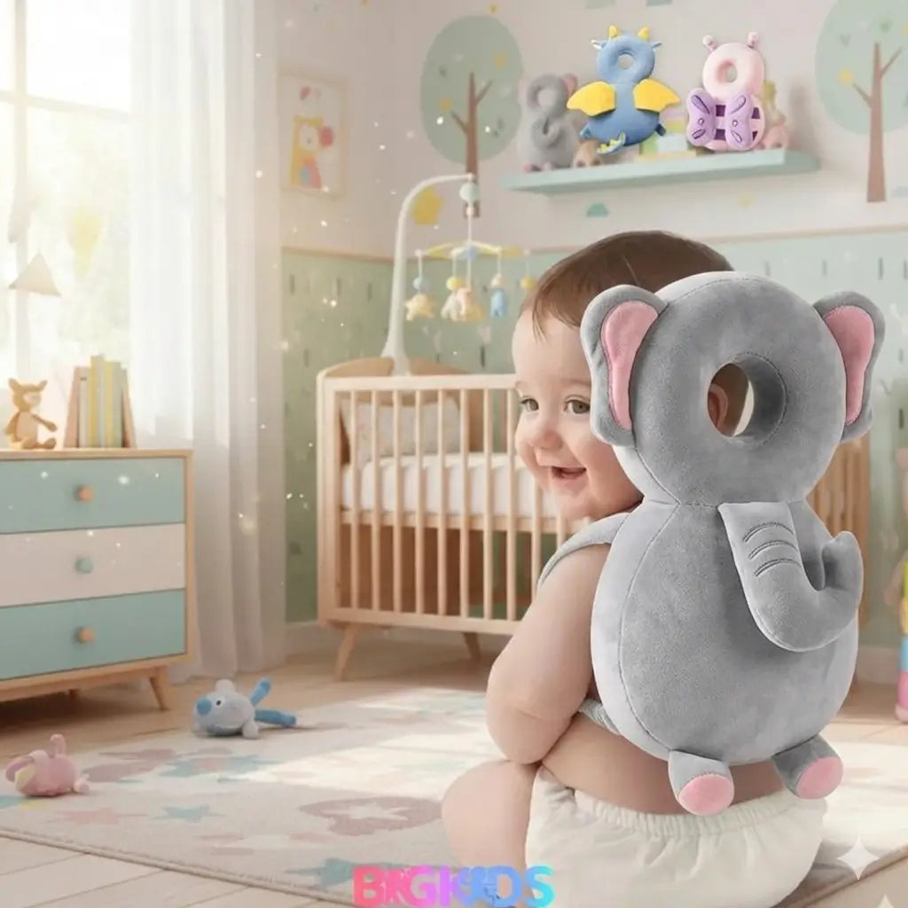 Mochila Protetora de  Cabeça Toque de Anjo Baby