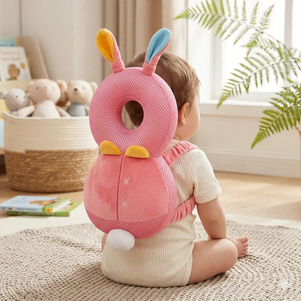 Mochila Protetora de  Cabeça Toque de Anjo Baby