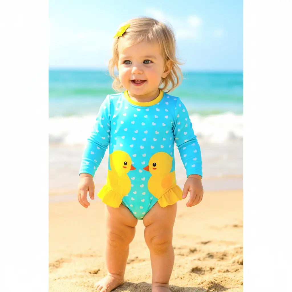 Maiô Body Bebê Menina UV FPU50*