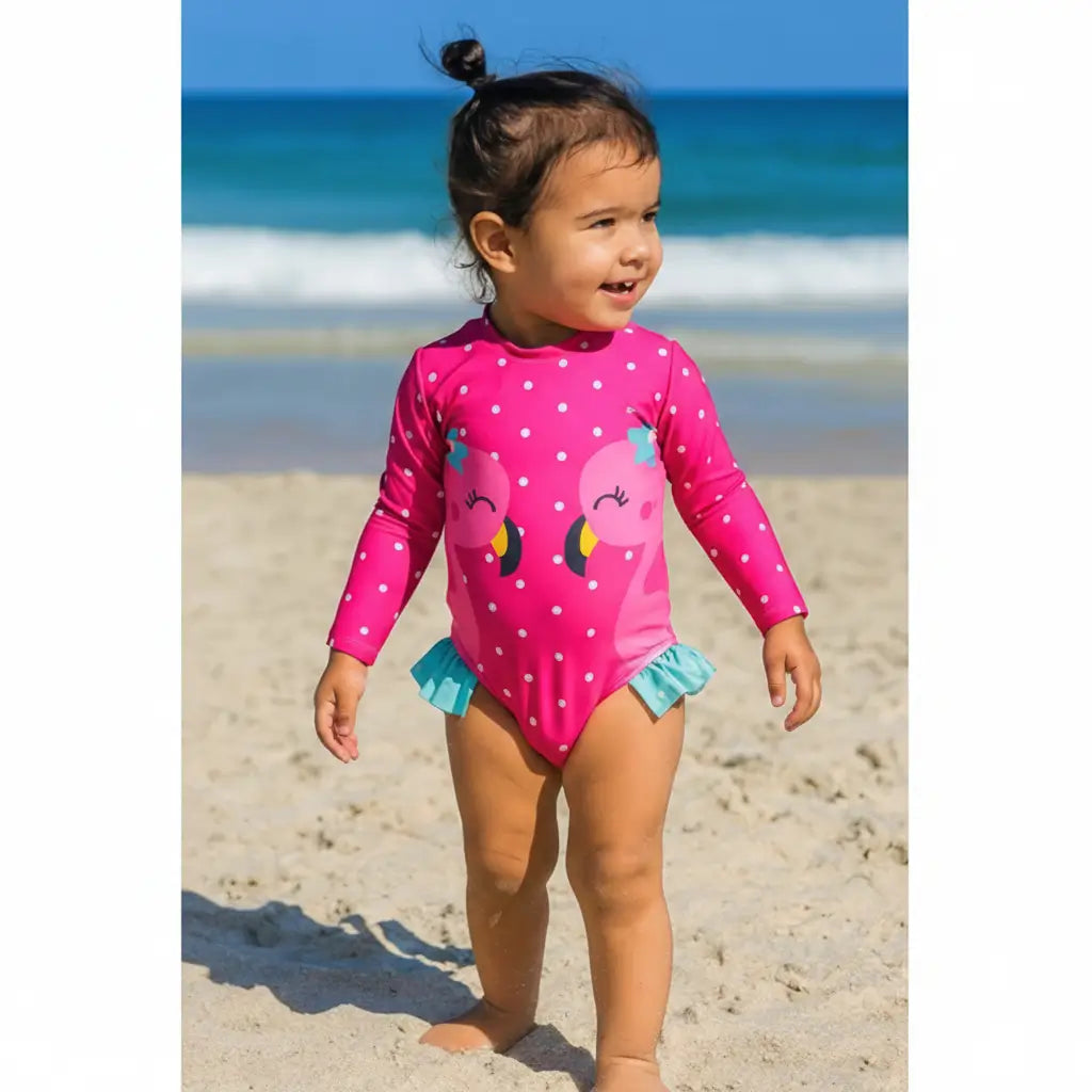 Maiô Body Bebê Menina UV FPU50*