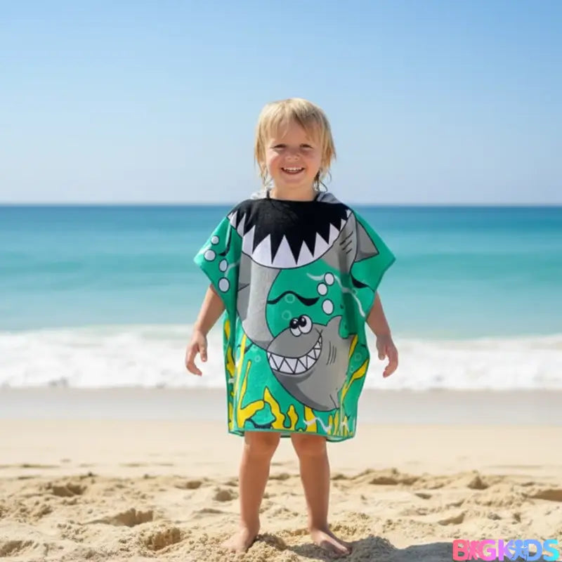 Toalha Poncho Infantil com Capuz Fantasia