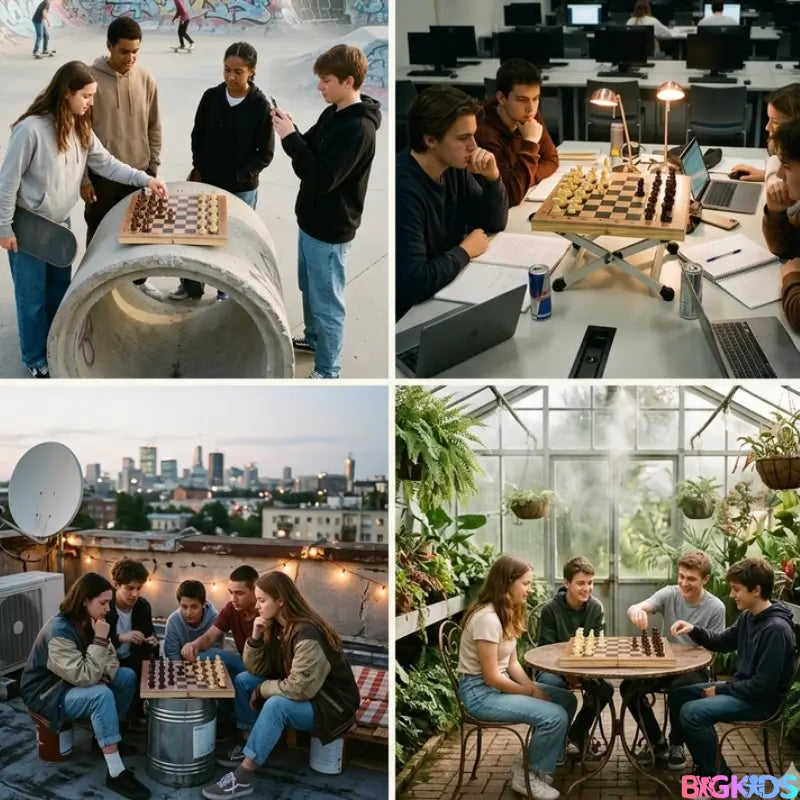 Jogo de Xadrez  Madeira Dobrável 3 em 1  Profissional - Criança e Adulto