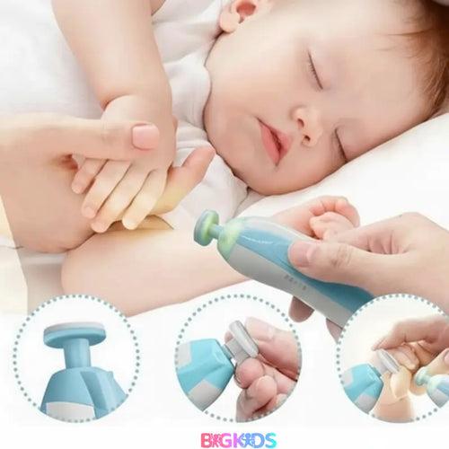 Aparador de Unha Elétrico Bebe e Adulto com Led + 6 Lixas