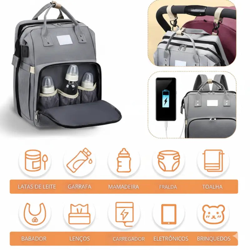 Bolsa Berço Multifuncional Portátil