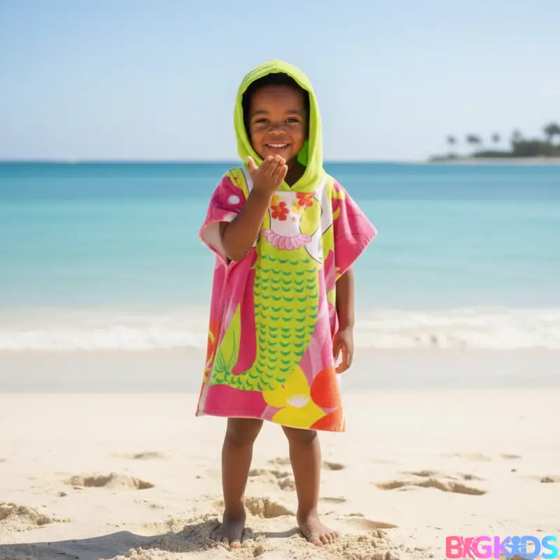 Toalha Poncho Infantil com Capuz Fantasia
